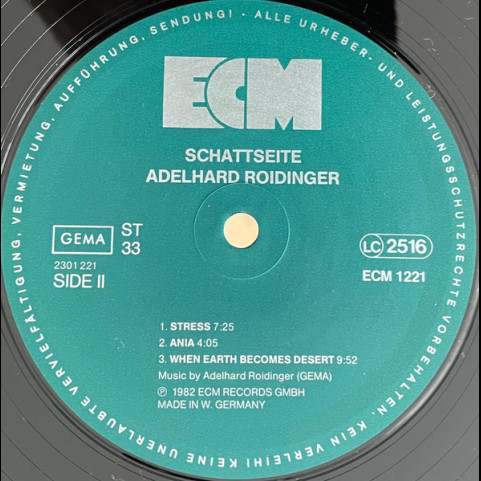 Adelhard Roidinger - Schattseite (1982) [1LP]