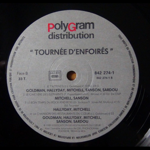 Les Enfoirés - Tournée D'Enfoirés Les Enfoirés - Tournée D'Enfoirés