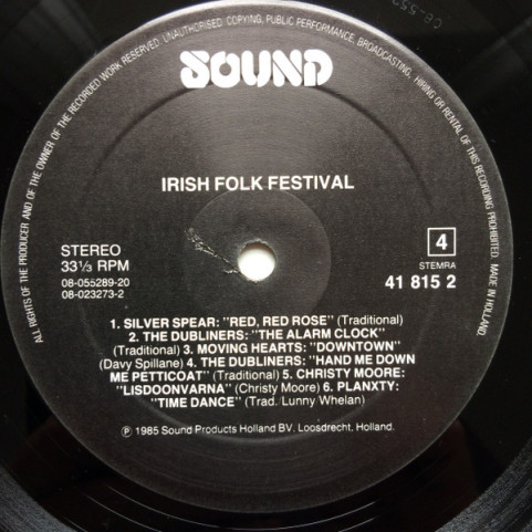Various - Irish Folk Festival (1985) [2LP]