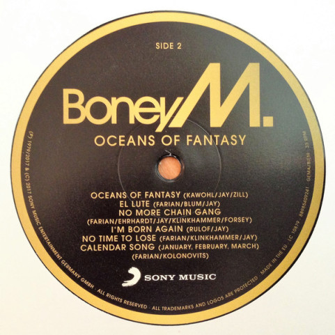 Boney M. - Oceans Of Fantasy (2017) [1LP]