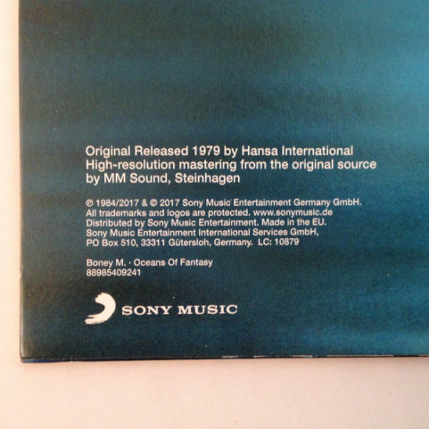 Boney M. - Oceans Of Fantasy (2017) [1LP]