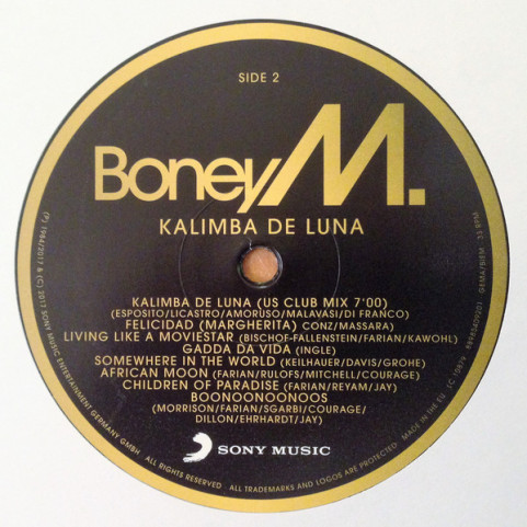 Boney M. - Kalimba De Luna (16 Happy Songs) (2017) [1LP]