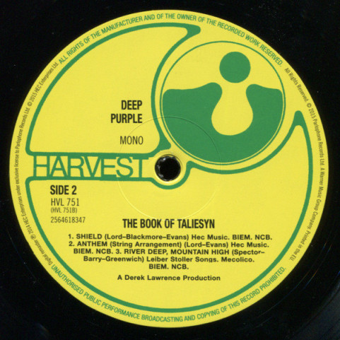Deep Purple - The Book Of Taliesyn (2015) [1LP]