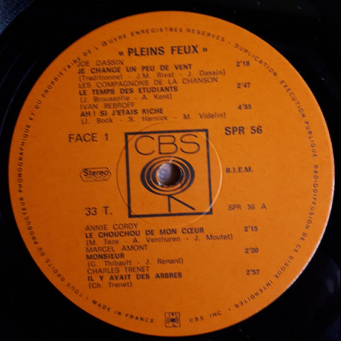 Various - Pleins Feux [1LP]