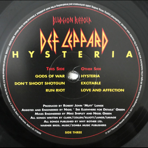 Def Leppard - Hysteria (2017) [2LP] 180g