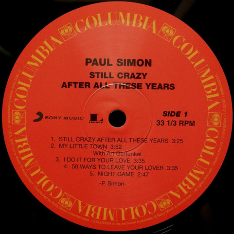 Paul Simon - Still Crazy After All These Years (2017) [1LP] 180g