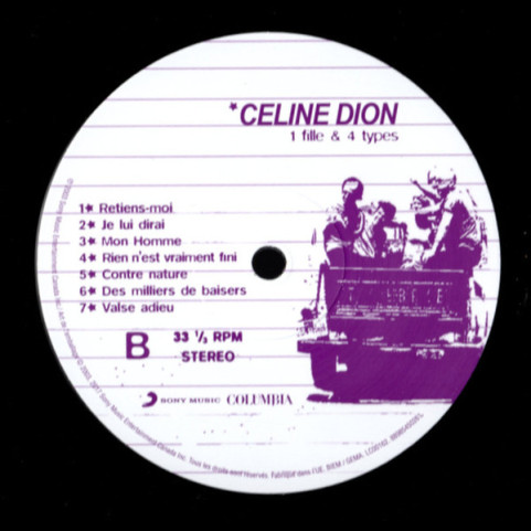 Céline Dion - 1 Fille & 4 Types (2017) [1LP] 180g