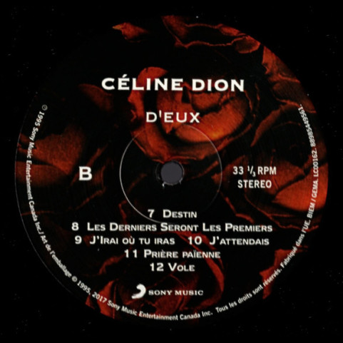 Céline Dion - D'Eux (2017) [1LP] 180g