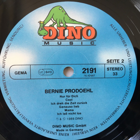 Bernie Prodoehl - Du Bist Die Königin (1989) [1LP]