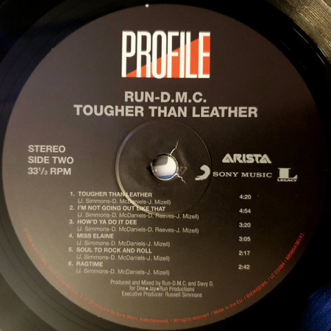 Run-DMC - Tougher Than Leather (2017) [1LP] 180g