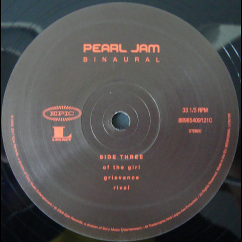 Pearl Jam - Binaural (2017) [2LP]