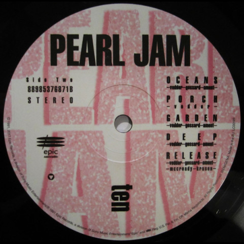 Pearl Jam - Ten (2017) [1LP]
