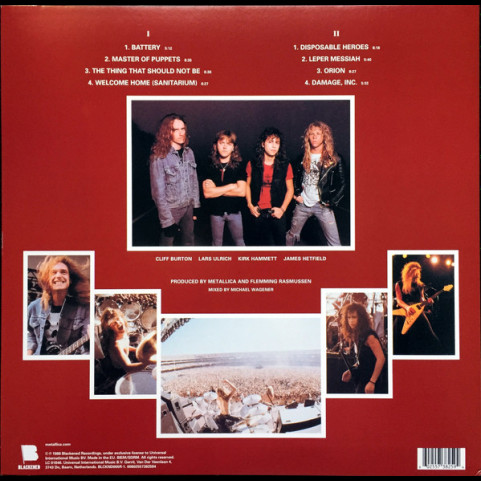 Metallica - Master Of Puppets (2017) [1LP] 180g