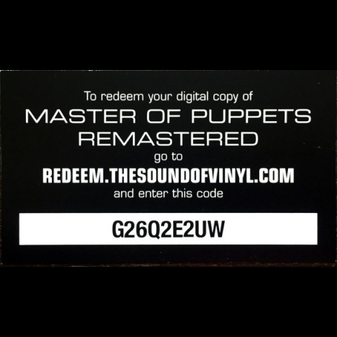 Metallica - Master Of Puppets (2017) [1LP] 180g