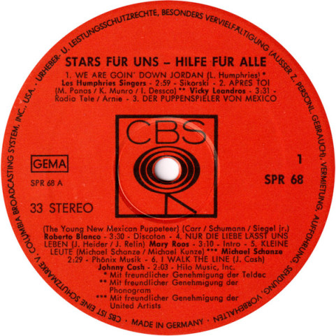 Various - Stars Für Uns - Hilfe Für Alle (1972) [1LP]