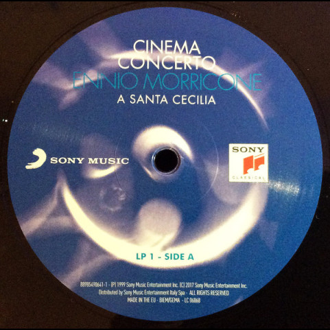 Ennio Morricone, Orchestra dell'Accademia Nazionale di Santa Cecilia & Coro dell'Accademia Nazionale di Santa Cecilia - Cinema Concerto A Santa Cecilia (2017) [2LP]