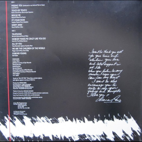 Diana Ross - Swept Away (1984) [1LP]