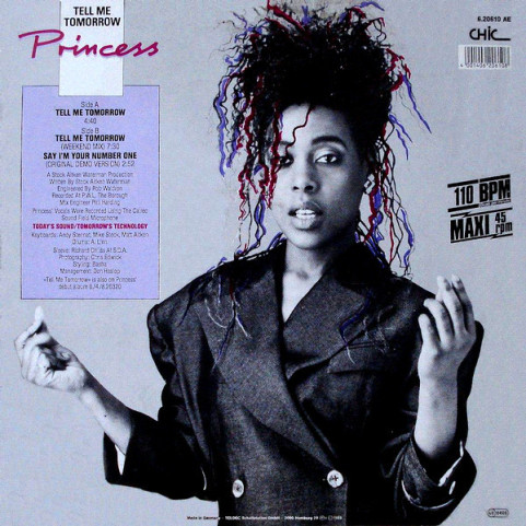 Princess - Tell Me Tomorrow (1986) [12"]