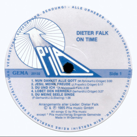 Dieter Falk - On Time (1985) [1LP]