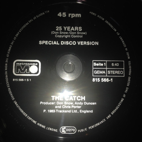 Catch, The - 25 Years (1983) [12"]