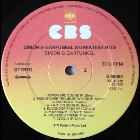 Simon & Garfunkel - Simon And Garfunkel's Greatest Hits [1LP]