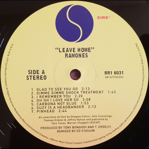 Ramones - Leave Home (2018) [1LP] 180g