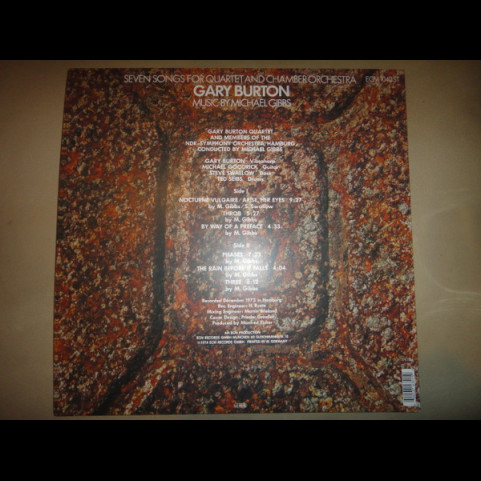 Gary Burton - Seven Songs For Quartet And Chamber Orchestra (2016) [1LP]