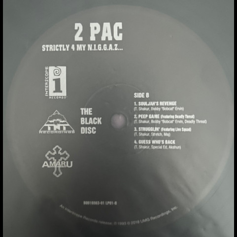2Pac - Strictly 4 My N.I.G.G.A.Z... (2018) [2LP]