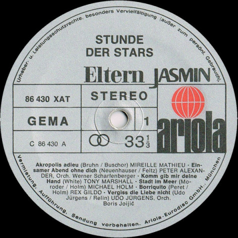 Various - Stunde Der Stars (Schallplatte Der Guten Tat) [1LP]