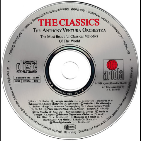Orchester Anthony Ventura - The Classics (The Most Beautiful Classical Melodies Of The World) [1CD]