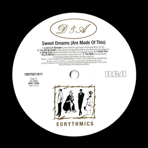 Eurythmics - Sweet Dreams (Are Made Of This) (2018) [1LP] 180g