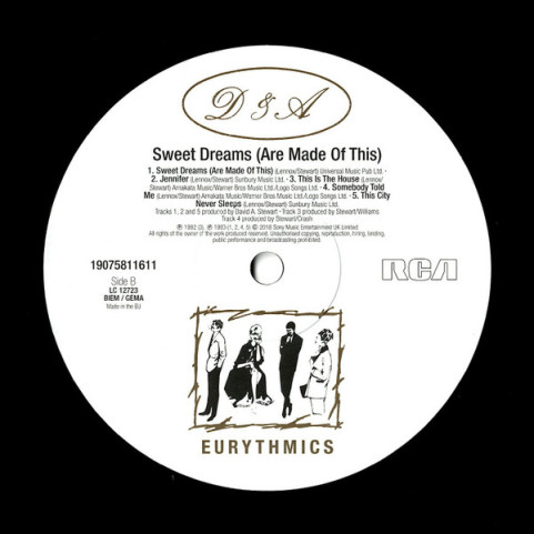 Eurythmics - Sweet Dreams (Are Made Of This) (2018) [1LP] 180g