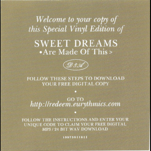 Eurythmics - Sweet Dreams (Are Made Of This) (2018) [1LP] 180g