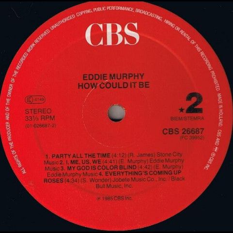 Eddie Murphy - How Could It Be (1985) [1LP]