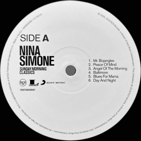 Nina Simone - Sunday Morning Classics (2018) [2LP]