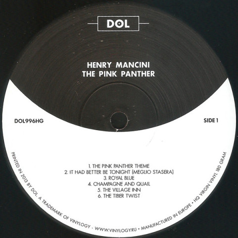 Henry Mancini - The Pink Panther (Music From The Film Score) (2013) [1LP] 180g