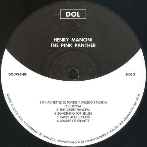 Henry Mancini - The Pink Panther (Music From The Film Score) (2013) [1LP] 180g