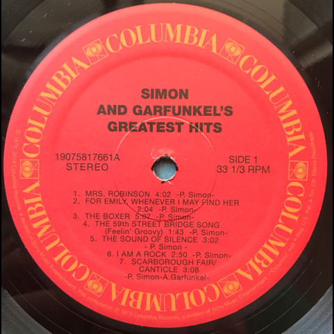 Simon & Garfunkel - Simon And Garfunkel's Greatest Hits (2018) [1LP]