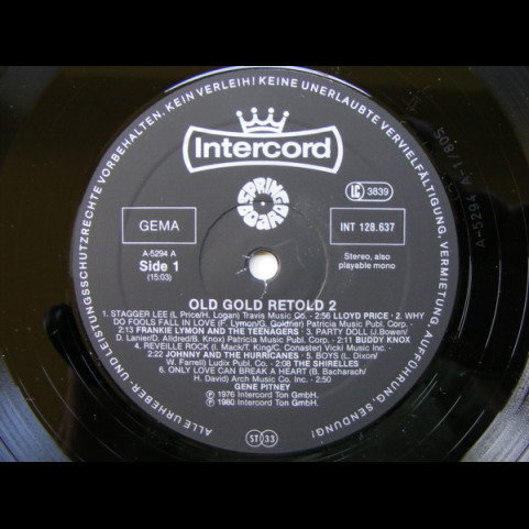 Various - ‎Old Gold Retold 2 (1980) [1LP]
