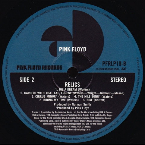 Pink Floyd - Relics (2018) [1LP] 180g