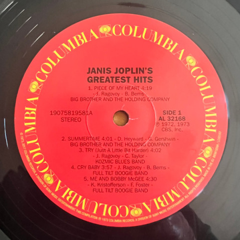 Janis Joplin - Janis Joplin's Greatest Hits (2018) [1LP]