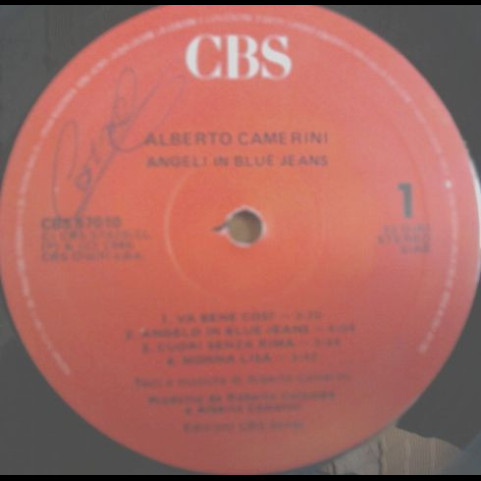Alberto Camerini - Angeli In Blue Jeans (1986) [1LP]