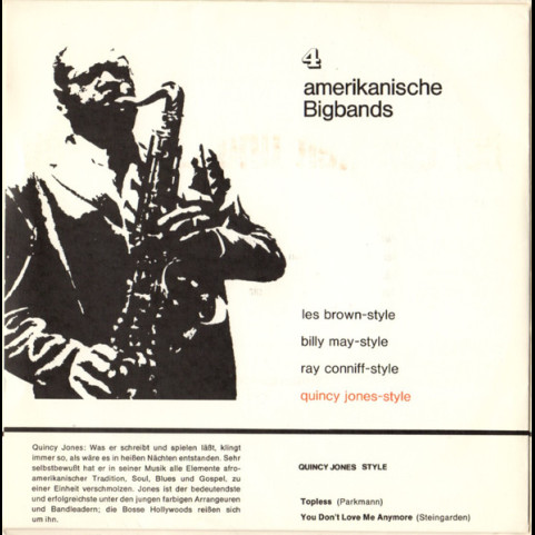 Quincy Jones And His Orchestra - Topless (1972) [7"]