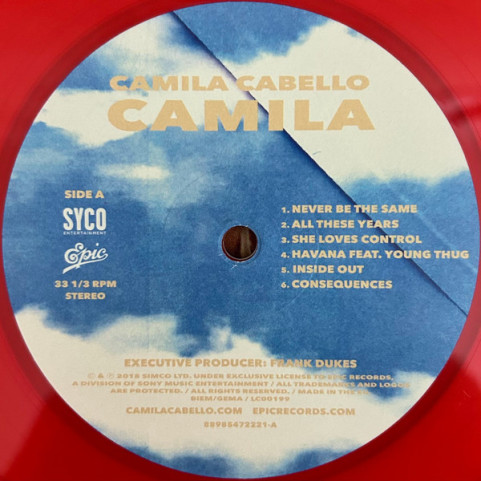 Camila Cabello - Camila (2018) [1LP]