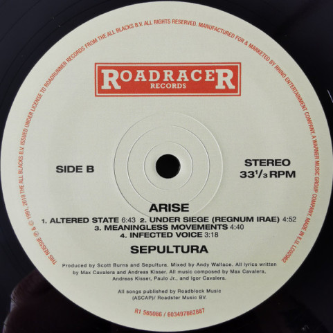 Sepultura - Arise (2018) [2LP] 180g