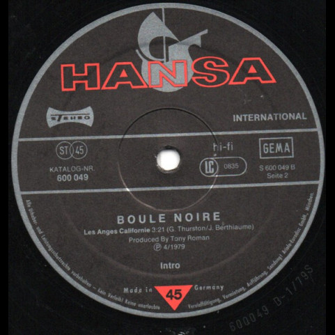 Boule Noire - Aimer D'Amour (1979) [12"]