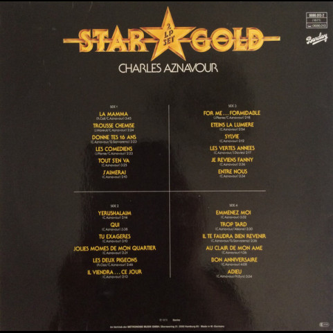 Charles Aznavour - Star Gold (1975) [2LP]