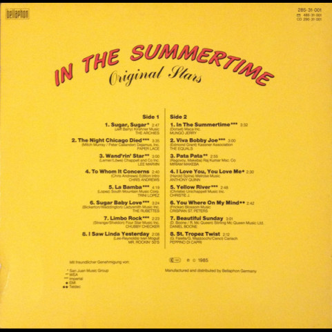 Various - In The Summertime (1985) [1LP]