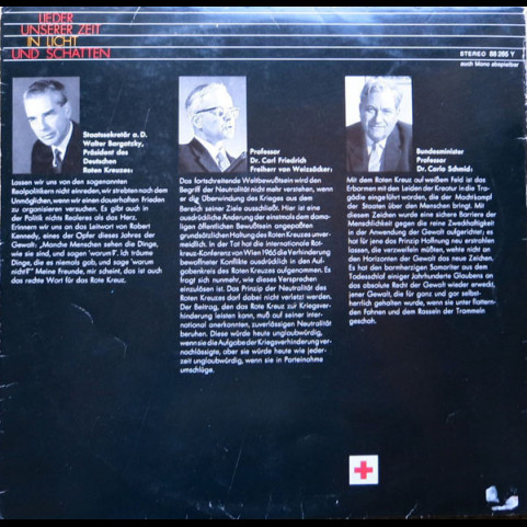 Various - Lieder Unserer Zeit In Licht Und Schatten (1968) [1LP]