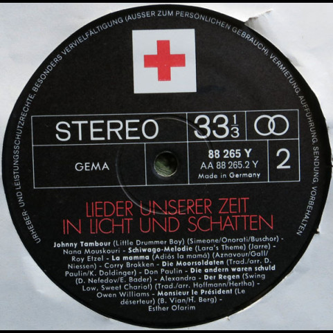 Various - Lieder Unserer Zeit In Licht Und Schatten (1968) [1LP]